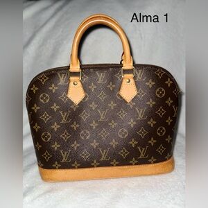 Authentic Louis Vuitton Alma monogram